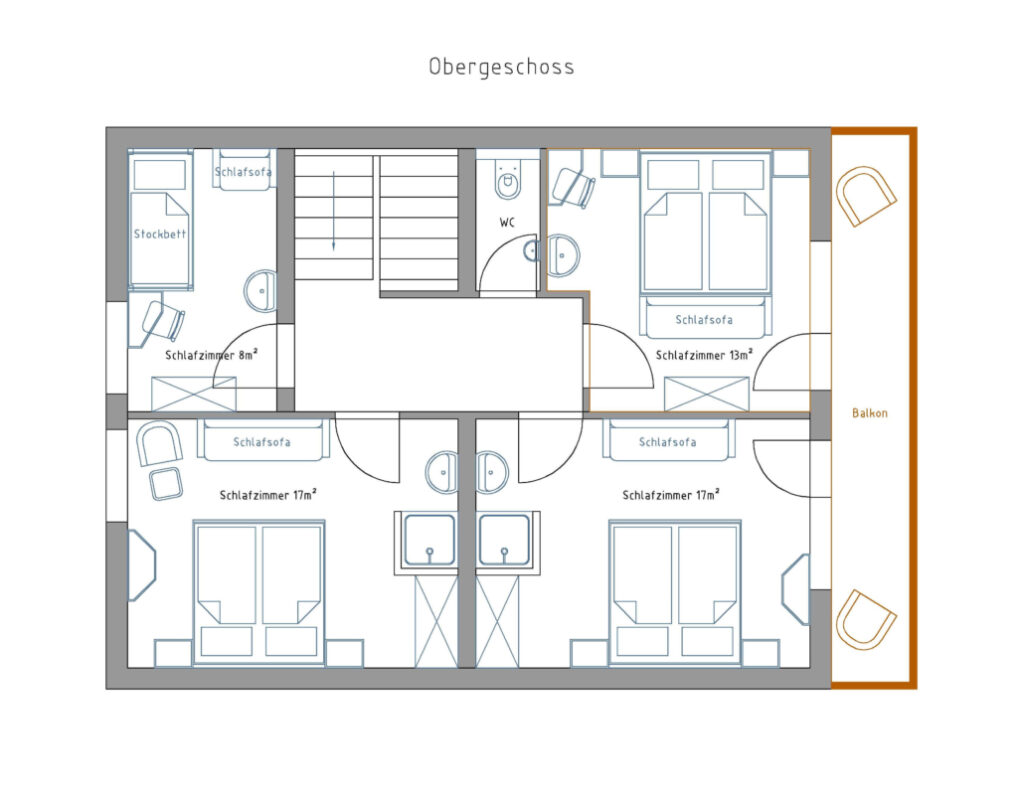 Grundriss Obergeschoss